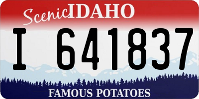 ID license plate I641837