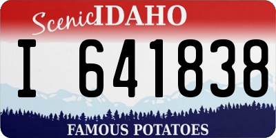 ID license plate I641838