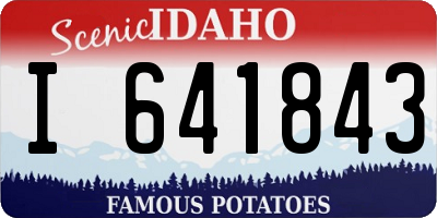 ID license plate I641843