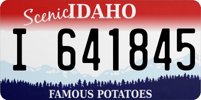 ID license plate I641845