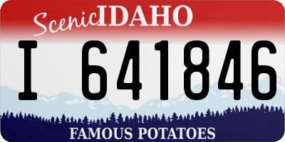ID license plate I641846