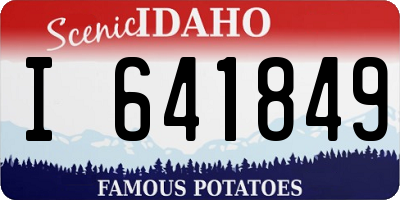 ID license plate I641849