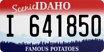 ID license plate I641850