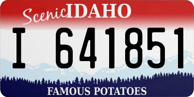 ID license plate I641851