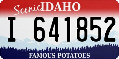 ID license plate I641852