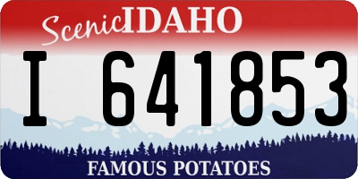 ID license plate I641853