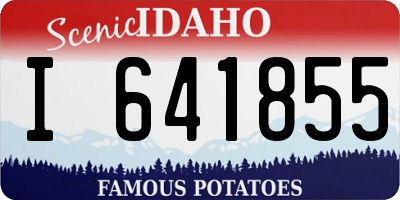 ID license plate I641855