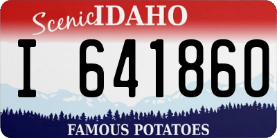 ID license plate I641860