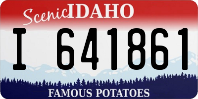 ID license plate I641861