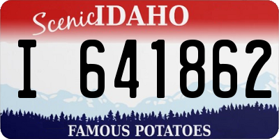 ID license plate I641862