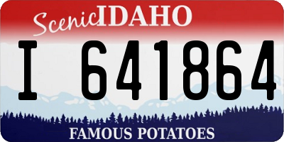 ID license plate I641864