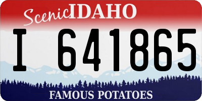 ID license plate I641865