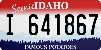 ID license plate I641867