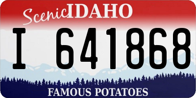 ID license plate I641868