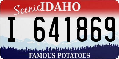 ID license plate I641869