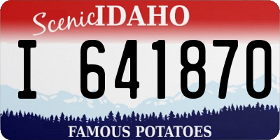 ID license plate I641870