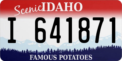 ID license plate I641871