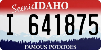 ID license plate I641875