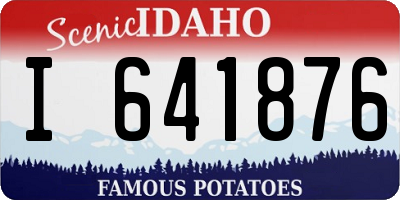 ID license plate I641876