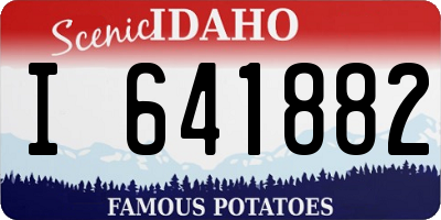 ID license plate I641882