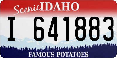ID license plate I641883