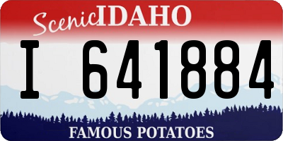 ID license plate I641884
