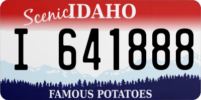 ID license plate I641888