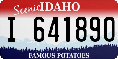 ID license plate I641890