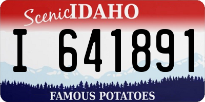 ID license plate I641891