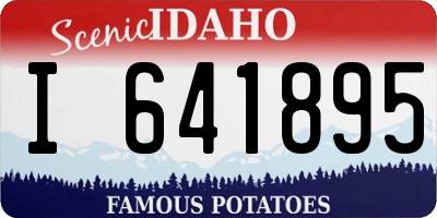 ID license plate I641895