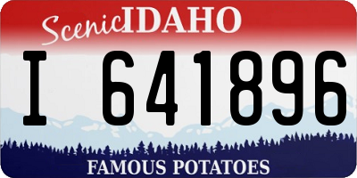 ID license plate I641896