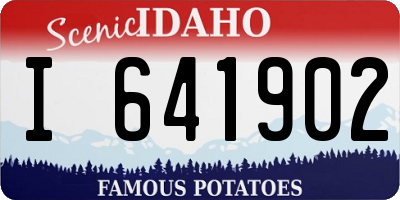 ID license plate I641902