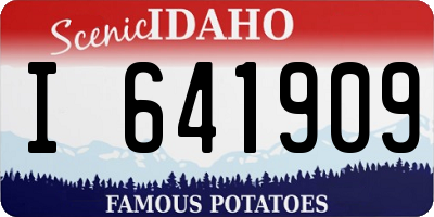 ID license plate I641909