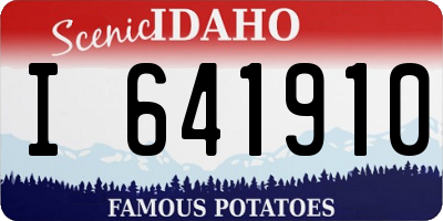 ID license plate I641910