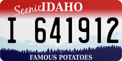 ID license plate I641912
