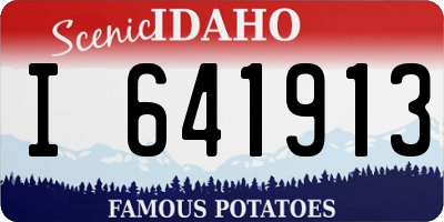 ID license plate I641913