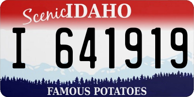 ID license plate I641919