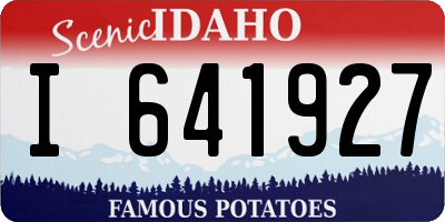 ID license plate I641927