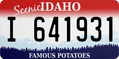 ID license plate I641931