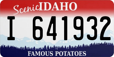 ID license plate I641932