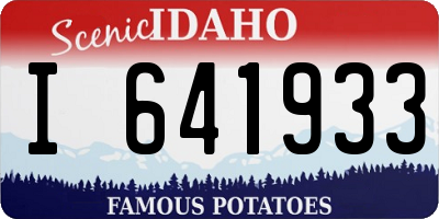 ID license plate I641933
