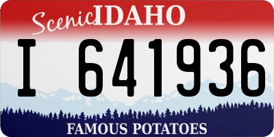 ID license plate I641936