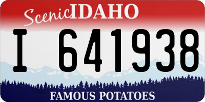 ID license plate I641938