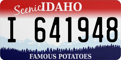 ID license plate I641948