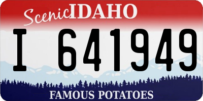 ID license plate I641949