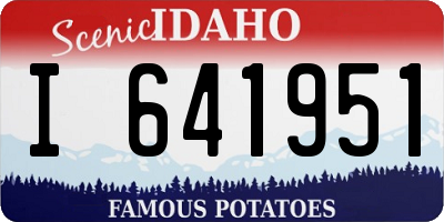 ID license plate I641951