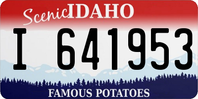 ID license plate I641953