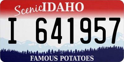 ID license plate I641957
