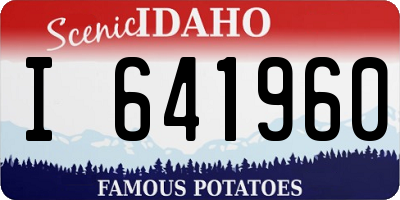 ID license plate I641960
