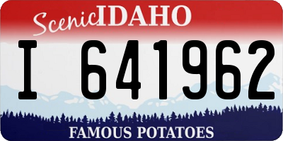 ID license plate I641962